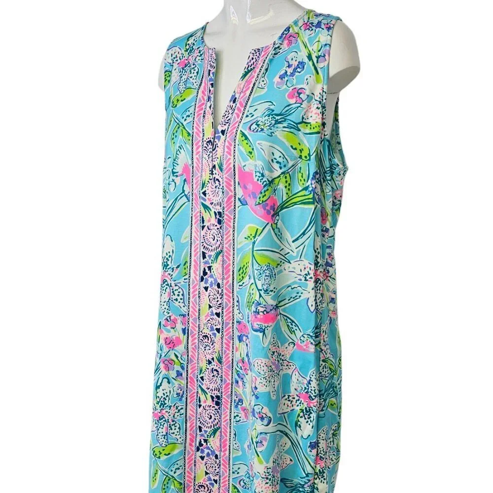 Lilly Pulitzer Kelby Stretch Shift Dress, Multi Colour, Resortwear, Vacation, 10 - Picture 9 of 9